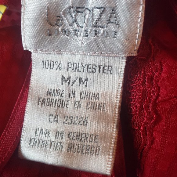 Sheer polka dot maroon LaSenza slip - Picture 6 of 6